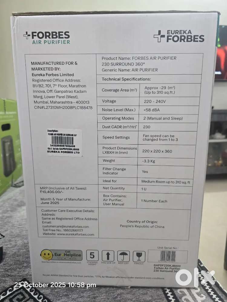 Air Purifier  Brand new