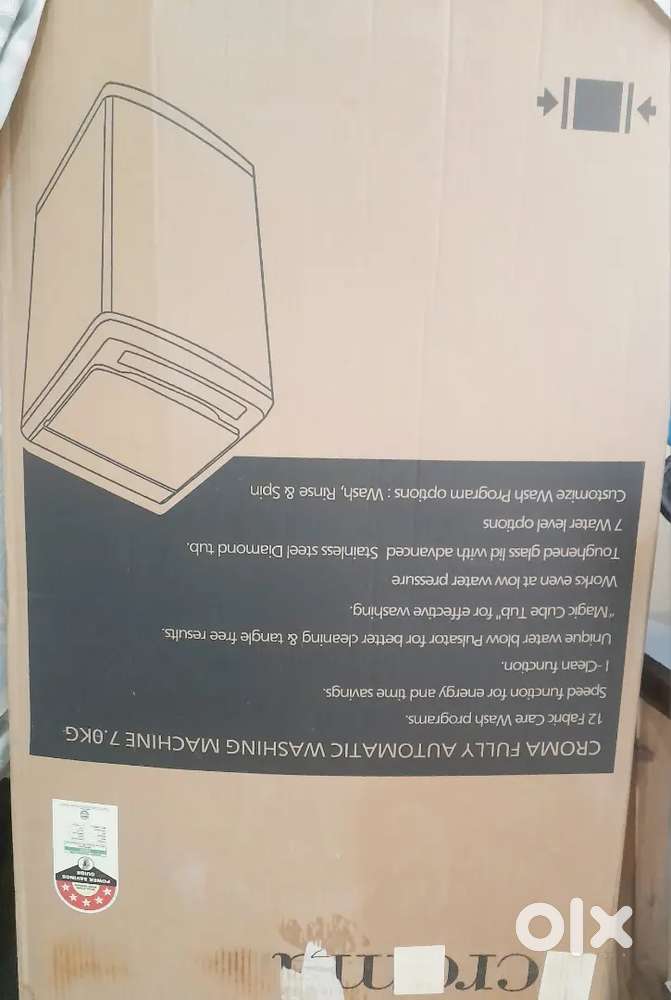Under Warranty 7kg Tata-Croma AUTO Washing M/C