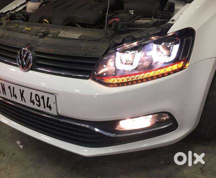 Polo headlight headlamp head light head lamp UU BMW style