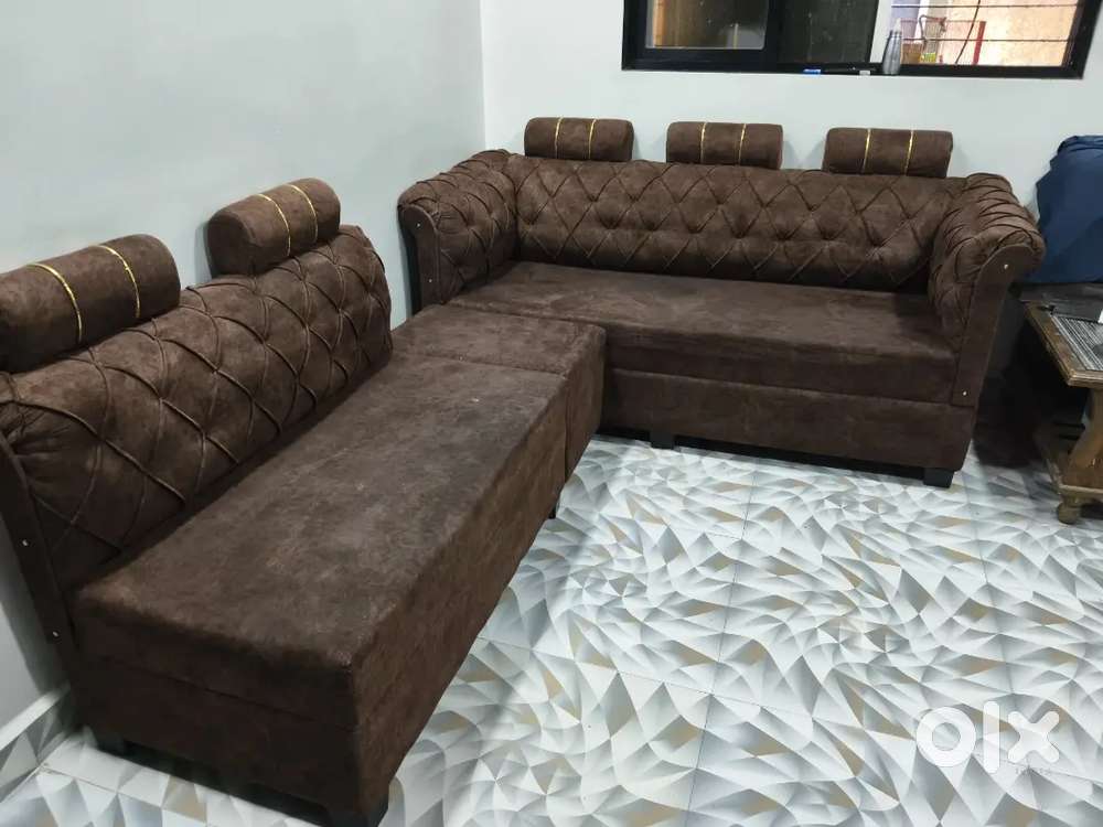 5 year warranty l type sofa