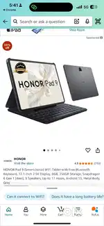 honour pad 9 256 gb