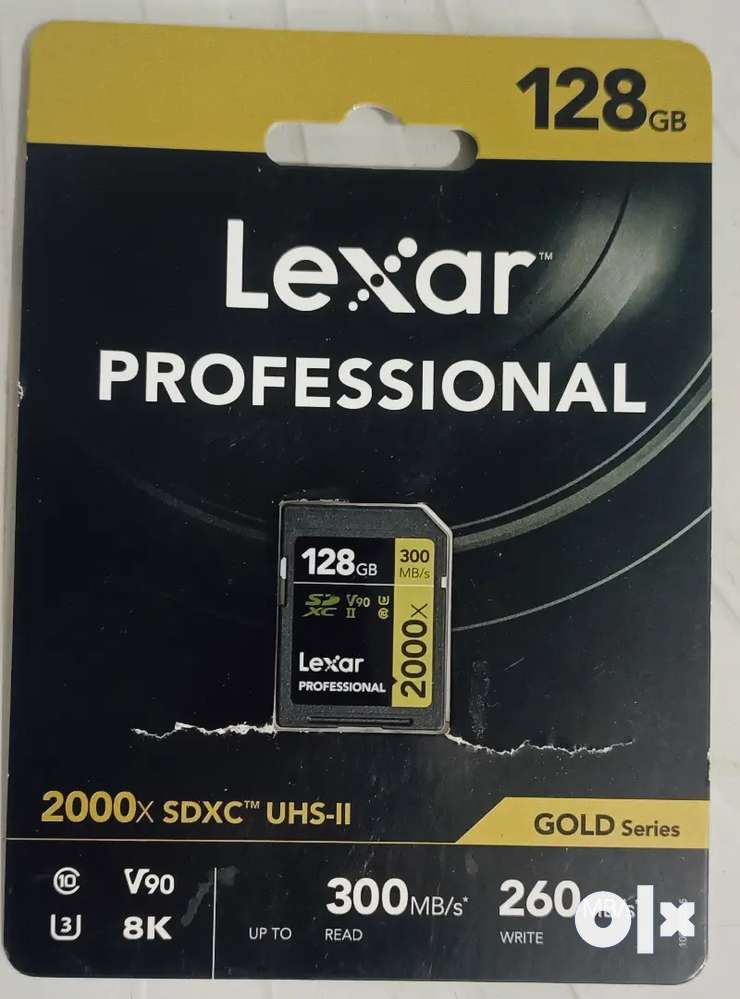 Lexar Professional V90 /128GB. 300MB/s Read GOLD Series