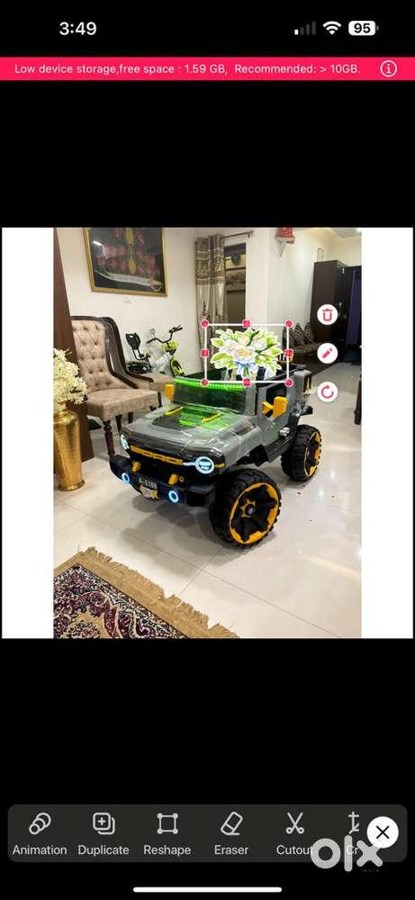 Five Motor Automatic self drive Car ( jeep ) with Remote controller