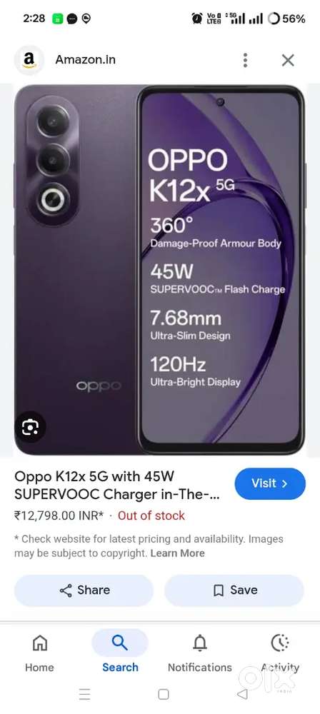 OPPO k12-8-128gb 5month old urgent sell
