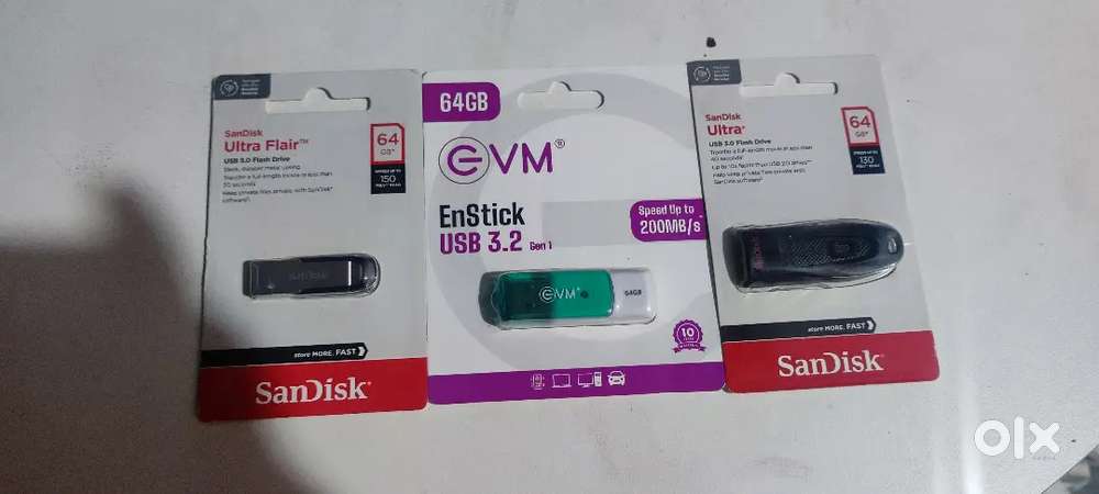 64 gb Pendrive in seal 3 pieces