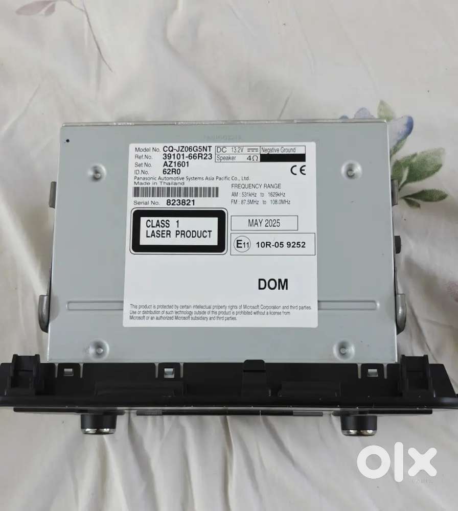 Iginis  August 2025 Model Panasonic Car Stereo