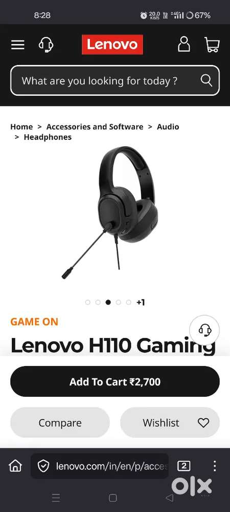 Lenovo H110 Gaming Headphones