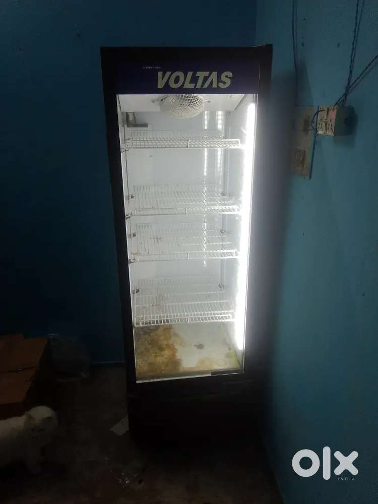 Voltas frost free vertical glass fridge