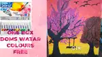 The Canvas Painting in Cherry Blossom Tree In Sunset