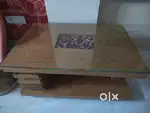 5 Seater Wooden Sofa And Table - Solid Wood