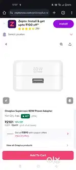 Selling 80 wat original charger with original cable