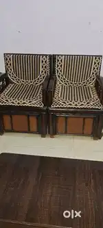 Sisam wooden storage box sofa set