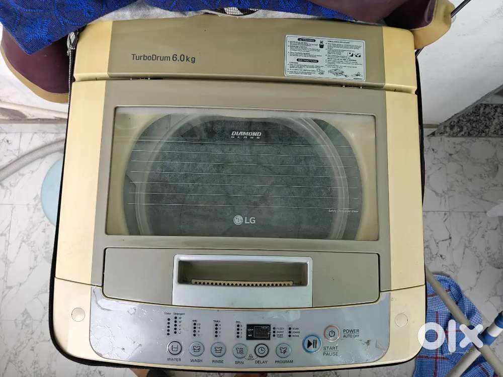LG washing machine  6 kg  turbo drum  top load