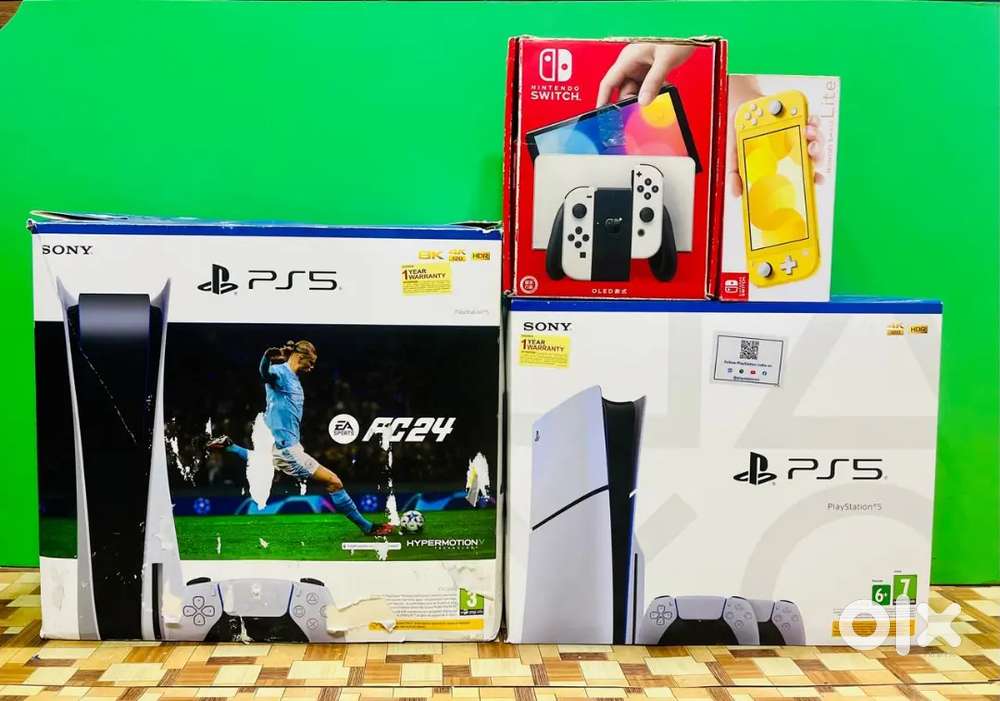 PS5 and Nintendo switch oled with free games