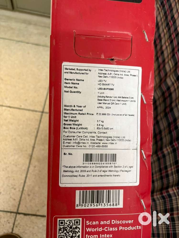 Intex Hd Smart led