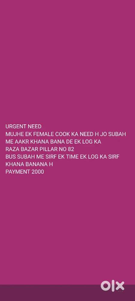 FEMALE ONLY CONTACT FOR SINGLE ROOM AND JOB