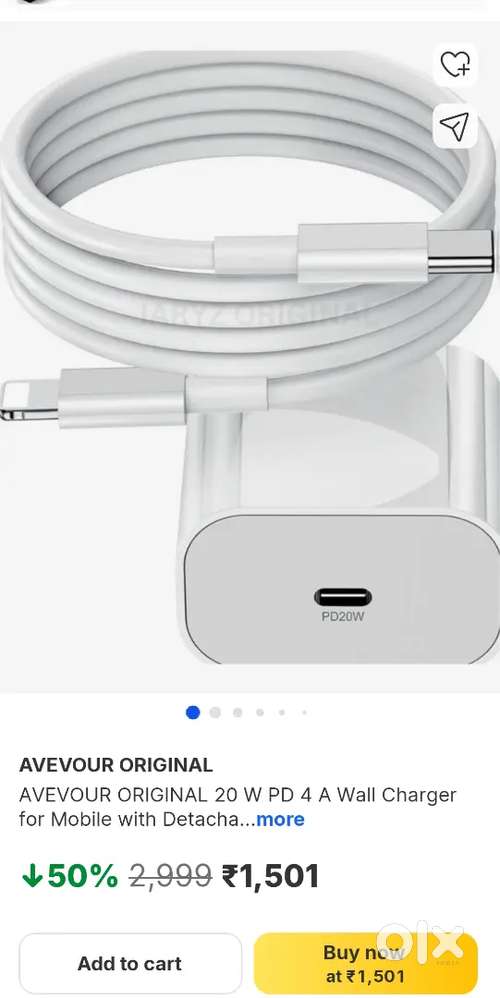 I Phone original charger