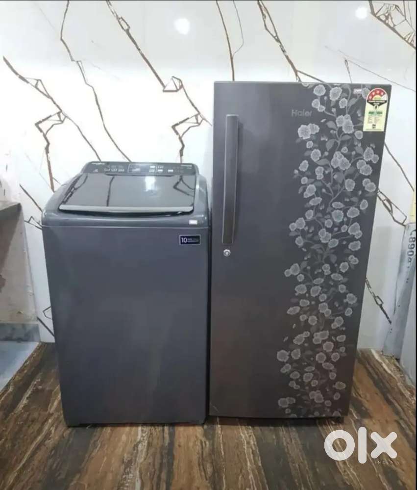 Whripool single door refrigerator and whripool top load washing machin