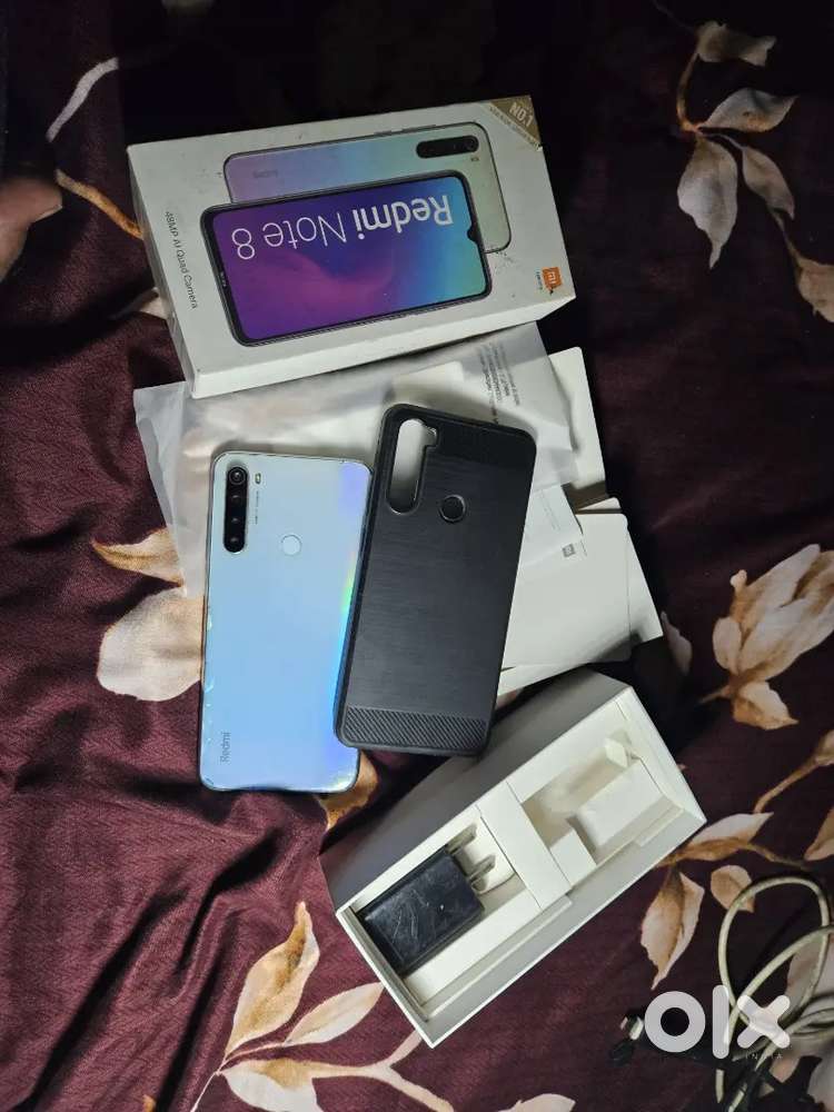 Redmi Note 8 (6GB/128GB) Moonlight White (Original box,adapter, cable)