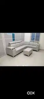 L shape Sofa with premium adjustable headrest in Starf Furniture