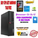 Branded System/i5-i3/8Gb Ram/500 Gb SSD/Speaker/Win11/Computer Dekstop