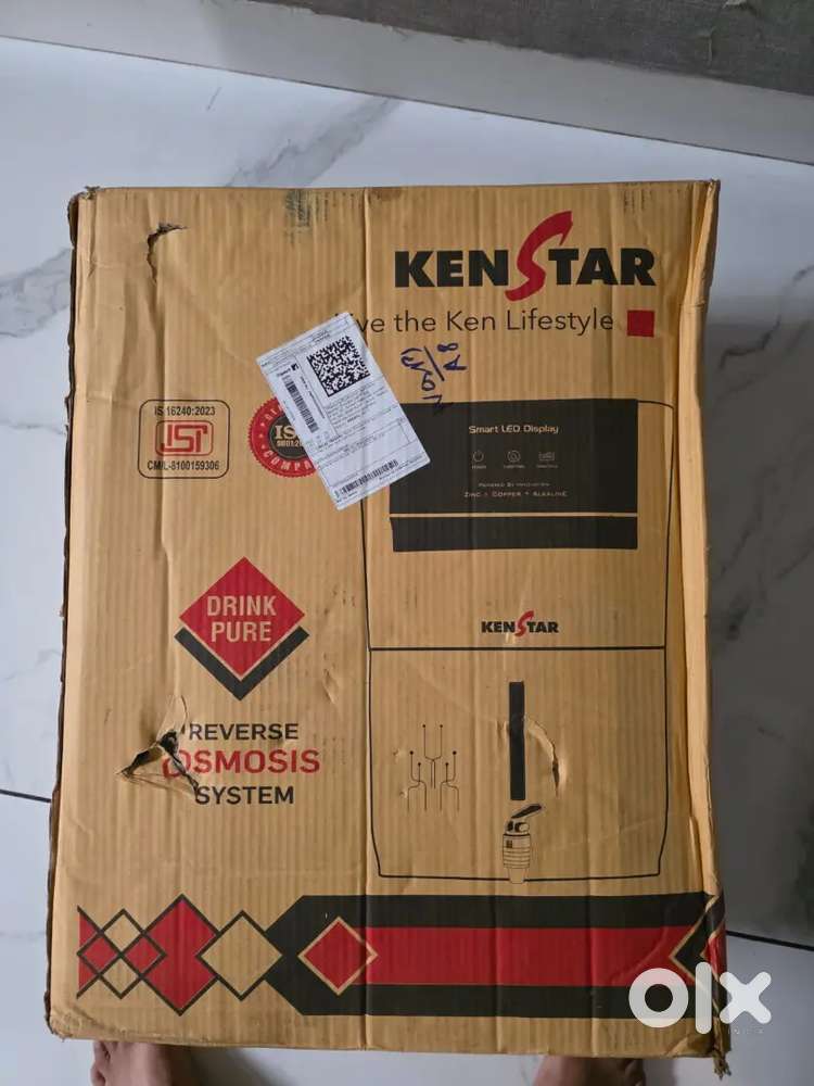 Brand new Water RO purifier Kenstar make with 2 yrs warranty .