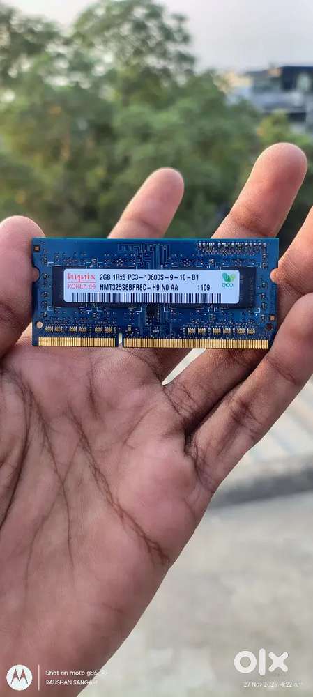 Hynix 2GB DDR3 laptop RAM new ram all okay waiting