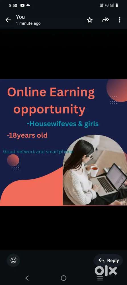 Online work from Home only for girls and housewives