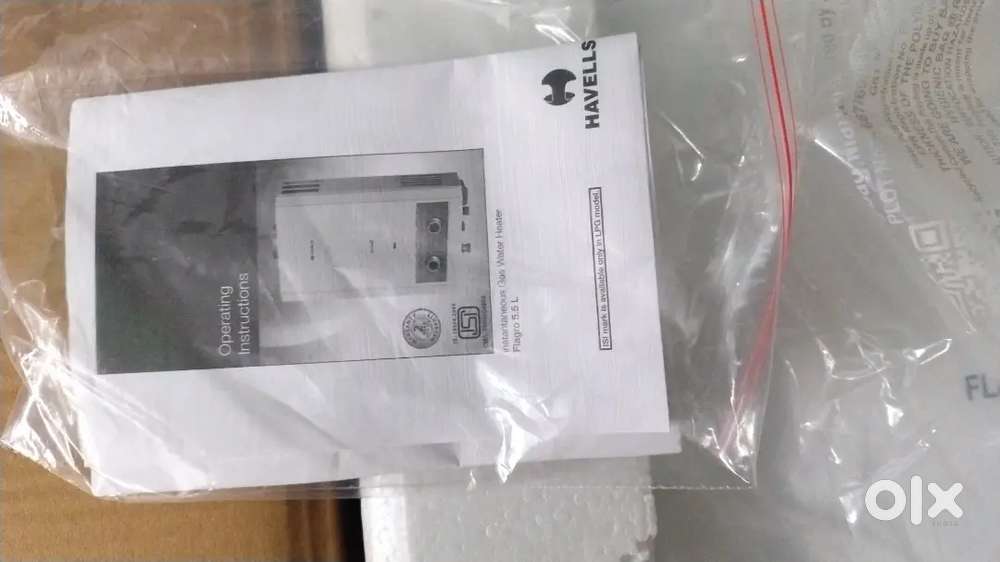 Recently bought unused geyser(packed)