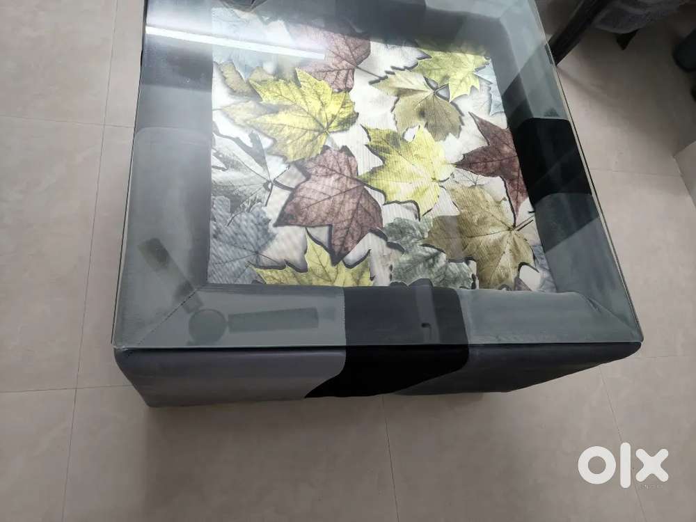 Centre table with Glass Top for sale 30inches * 30 inches