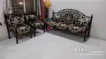 Metal Sofa set and 2 chairs 3+1+1