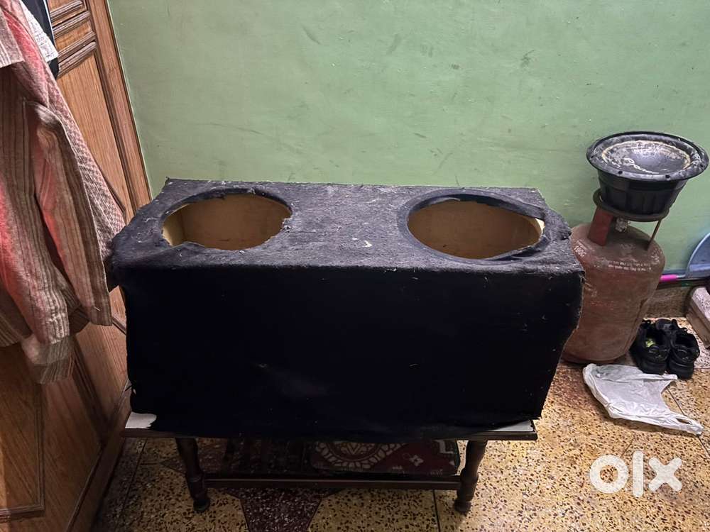 Double subwoofer enclosure & 12 inch base tube 3 subwoofer