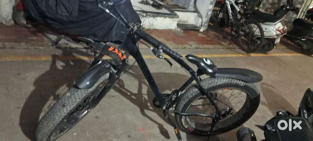 Ziper fat bicycle for full black color  .9000