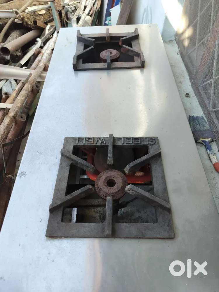 Commercial  2 Burners gas and fast food counter