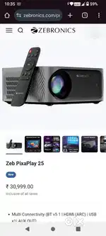 Zebronics projector