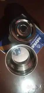 Navkar steel utensil+ steel box+Inox stainless steel Hotpack