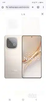 iQOO neo 10. 8/256