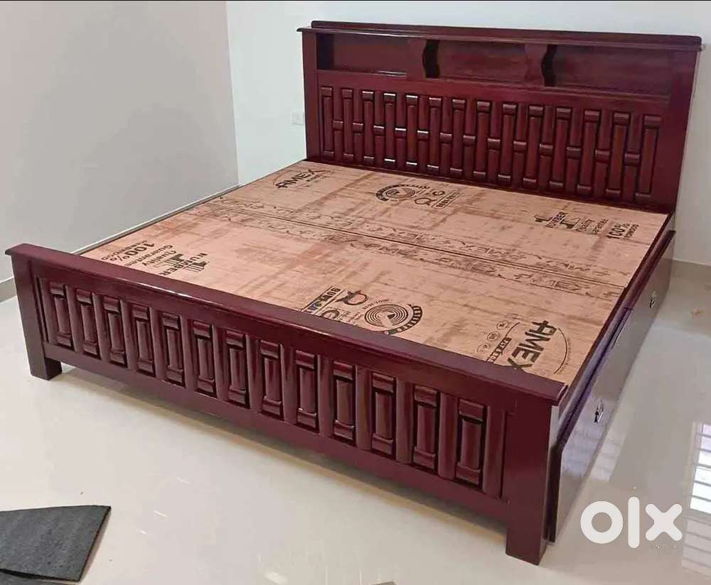 First quality teak wood cot for sale in 14999 EMI available