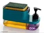 3-in-1 Soap pump dispenser with sponge holder
