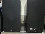 Bowers and wilkins (b & w)bookshelf speaker with aurex sb 620 amp