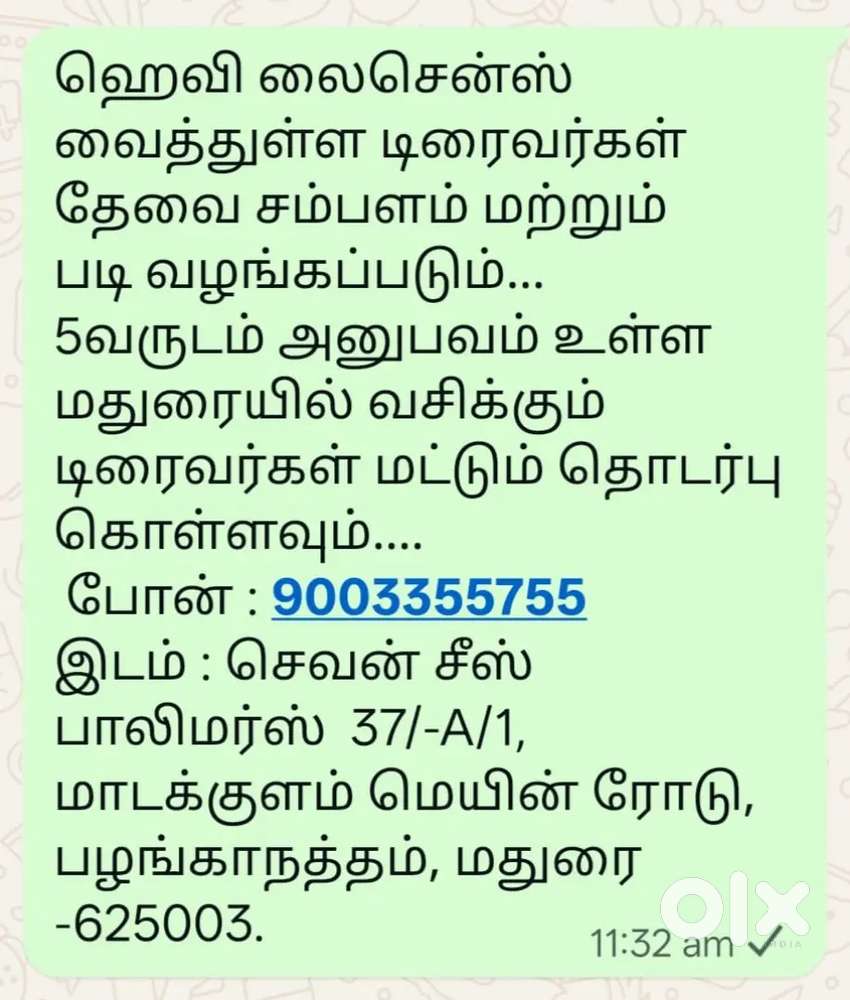 Heavy license drivers only