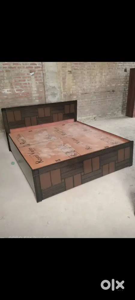 New double bed with box 6*6