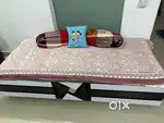 Sturdy wooden bed with storage- Free Mattress