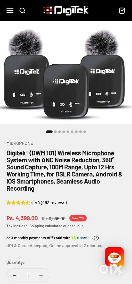 Digitek DWM 101 Wireless Microphone