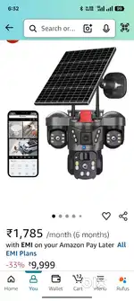 Maizic Smarthome Trion SIM 4G Solar Triple Lens 5MP Outdoor CCTV