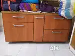 Movable kitchen trolley table (with wheels)