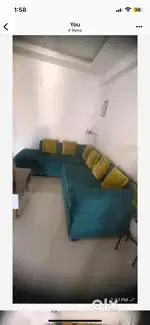 Sofa cum bed with cutions for sale only rs 30000