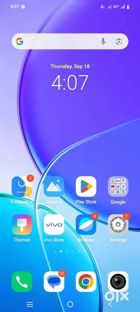 Vivo y195g Brand new 17/9/25 bill box sab hai