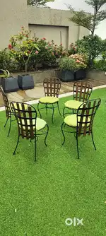 Set of 5 Rot Iron Chairs on Sell