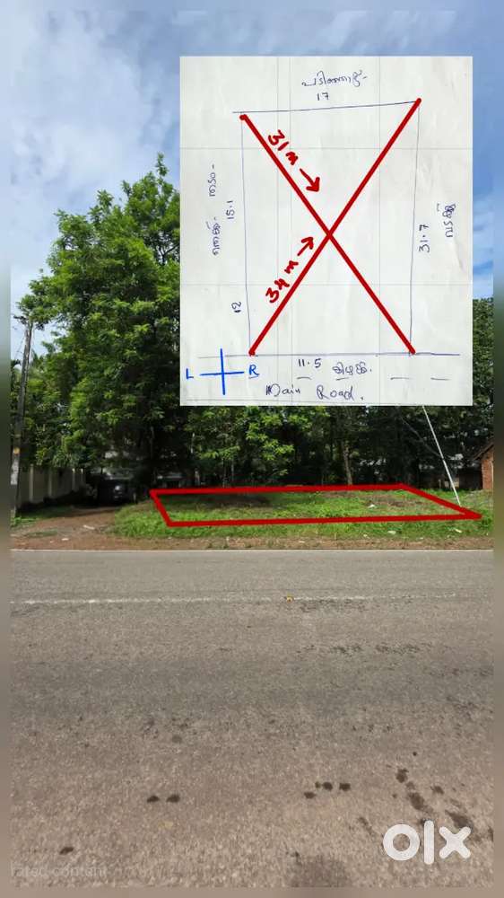 10 Cent commercial plot for sale in Pangode Junction